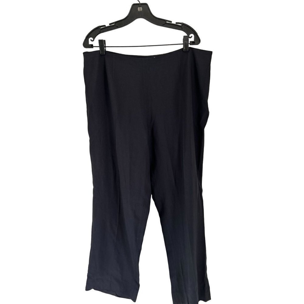 Womens Size 25/3XL Marina Rinaldi Pants Made in Italy Black Color